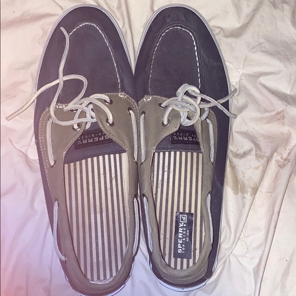 Size 15 Sperry Top-Siders blue suede